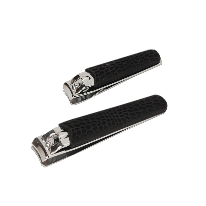 Set of 2 Non-Slip Nail Clippers, , large