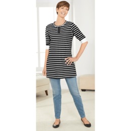 Split Neck Tee, , large