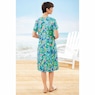 Short-Sleeve Brushstroke Dress, , large