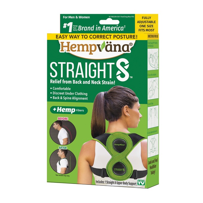 Hempvana Straight 8 Back and Neck Support, , large