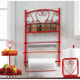 Heart Scroll Wall Spice Rack, , large