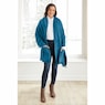 Women's Fleece Shawl with Patch Pockets, , large