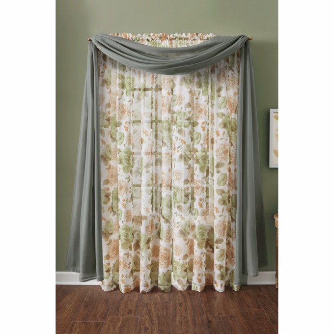 Sheer Curtain Scarf, , large