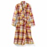 Women's Flannel Wrap Robe, , large