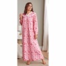 Flannel Nightgown with Lace Trim, , large