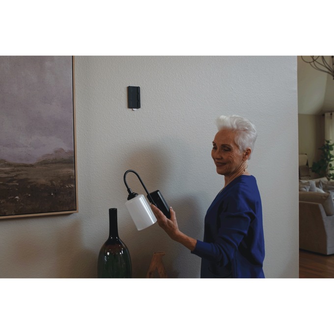 Smart Sconce, Black, large