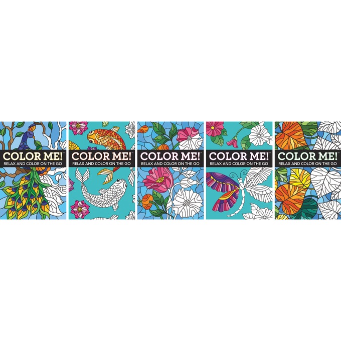 Set of 5 Color Me! Adult Coloring Books, , large
