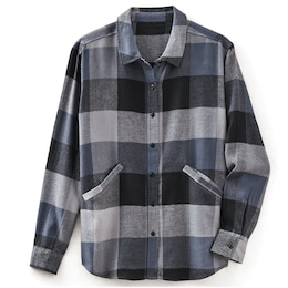Plaid Shacket, , large