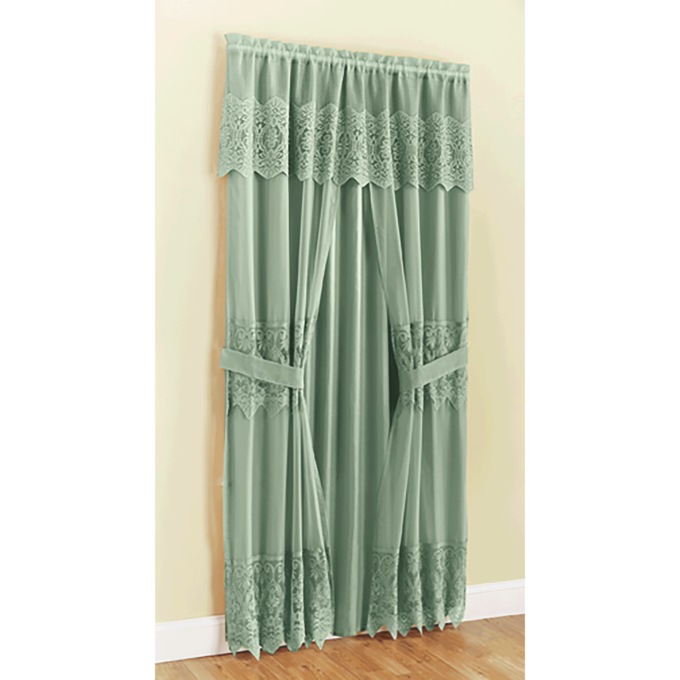 6-Piece Joelle Lace Curtain Set, , large