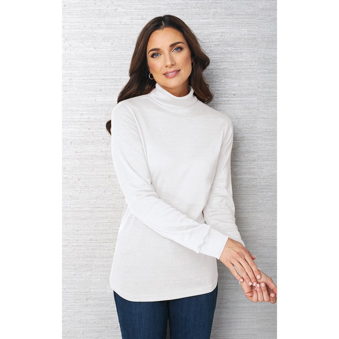 Classic Turtleneck, Ivory, large