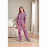 Cozee Corner Printed Flannel Pajamas, Butterfly Rose, large