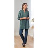Pintuck Flannel Shirt, , large