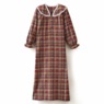 Flannel Nightgown with Lace Trim, , large