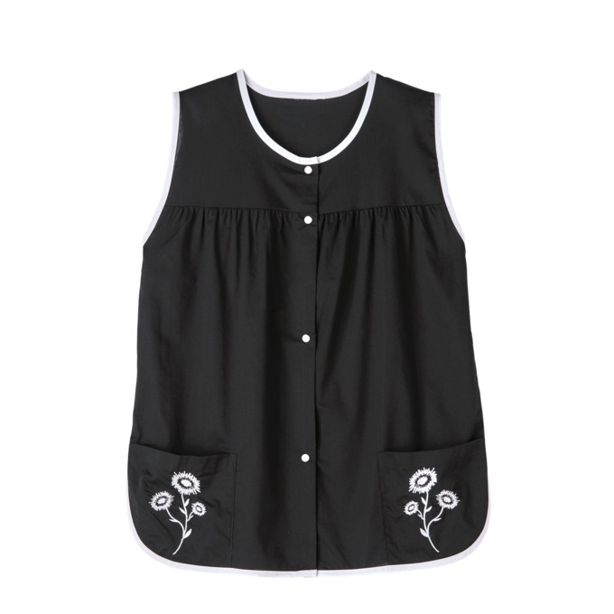 Easy-Care Button-Front Cobbler Apron, , large