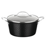 Gotham Steel Hammered Ceramic 10-piece Cookware Set, Black, large