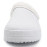 Women's Fleece-Lined Clog, White, large