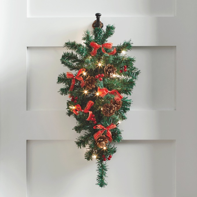 Lighted Holiday Swag, , large