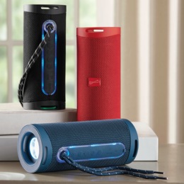 Supersonic Portable Speaker with Flashlight, , large