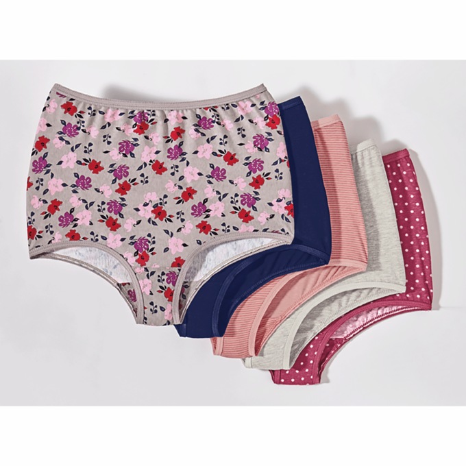 Cozee Corner&reg; 5-Pack Cotton Panties, , large