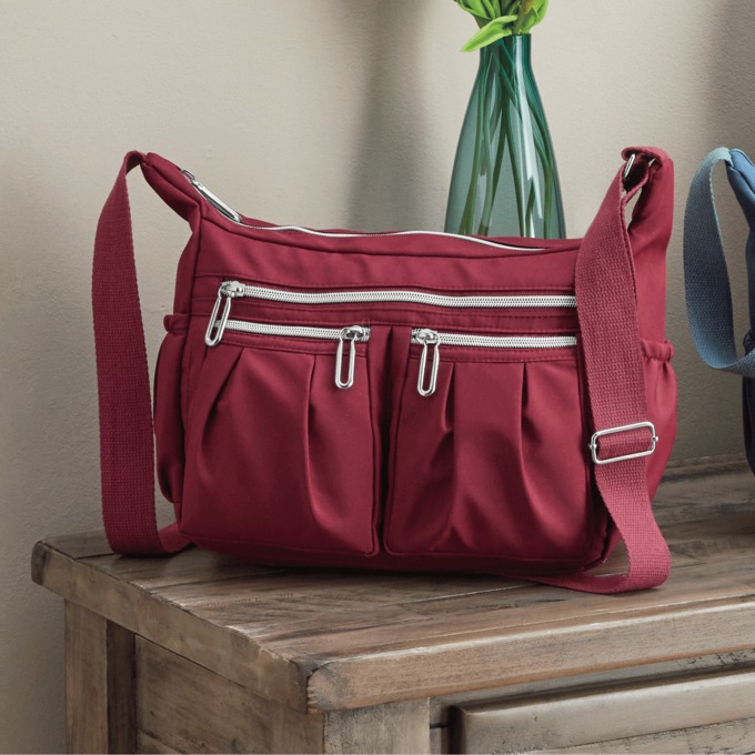 Julie Handbag, Dark Red, large