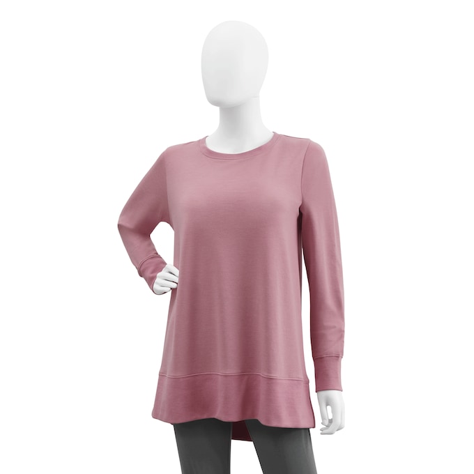 Hi-Low Pleated-Back Tunic, , large