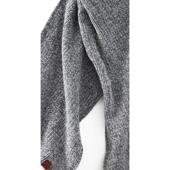 Women's Hooded Scarf, Charcoal Gray, large