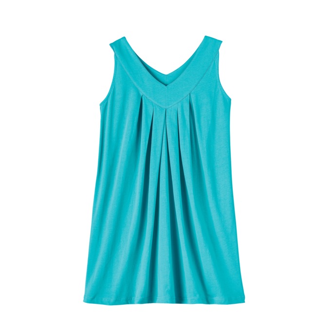 V-Neck Tunic Tank - Solid, , large