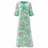 Cora Print Knit Robe, Mint Paisley, large