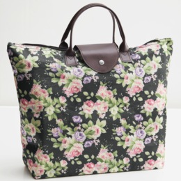 Packable Print Tote, , large