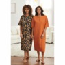 2-Pack Cotton Knit Henley Nightshirts for Women, , large