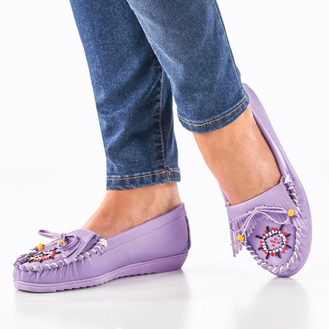 Beaded Women's Moccasin with Arch Support, , large