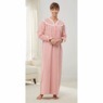 Flannel Nightgown with Lace Trim, , large
