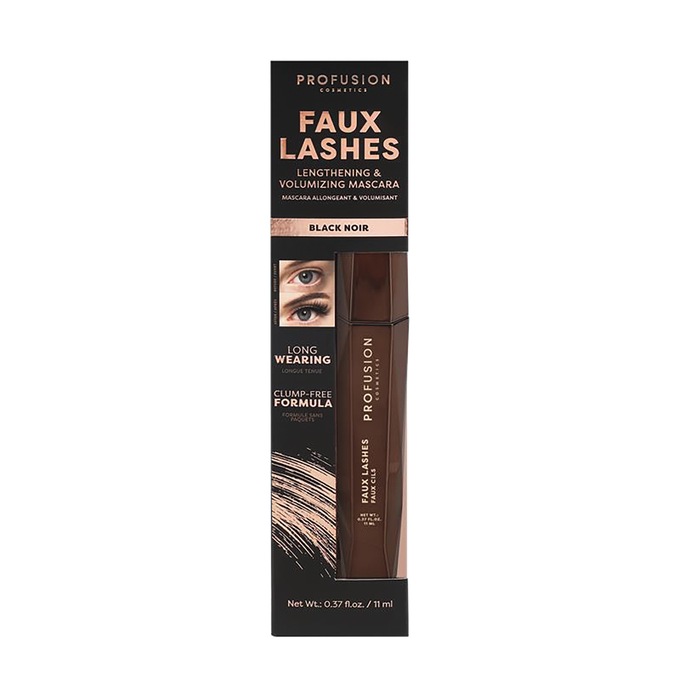 Profusion Cosmetics Faux Lashes Lengthening & Volumizing Mascara, , large
