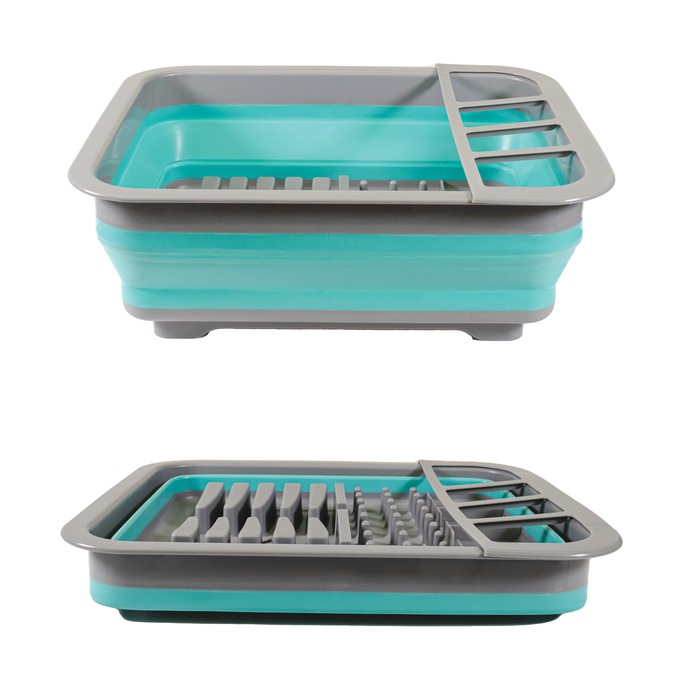 Multi-Functional Collapsible Dish Rack, , large